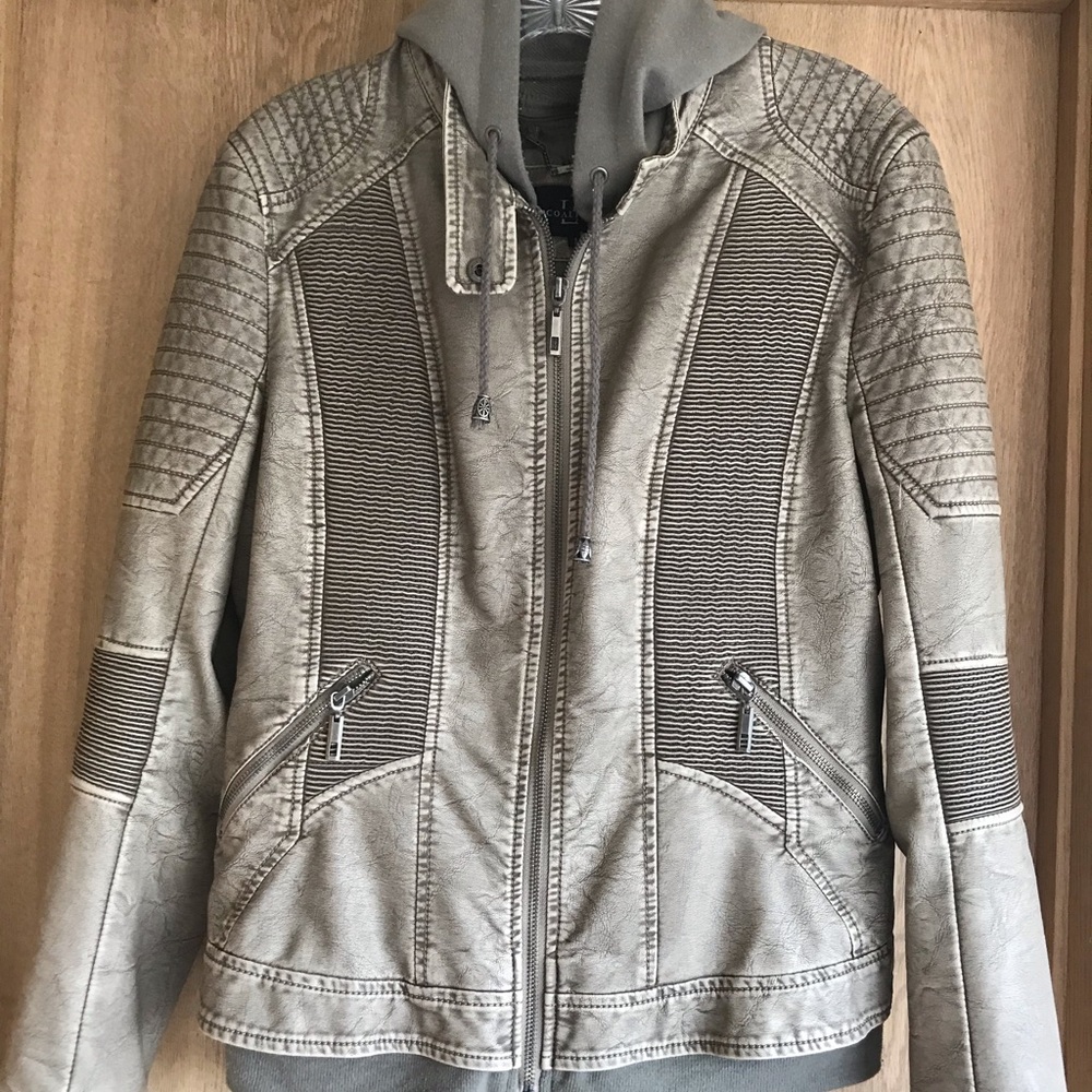 LA COALITION MOTO JACKET WITH ZIP OFF HOODIE